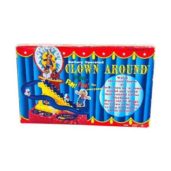 Vintage 1990 Clown Around Animated Toy: Battery Operated Circus Collectible - Picture 4 of 7